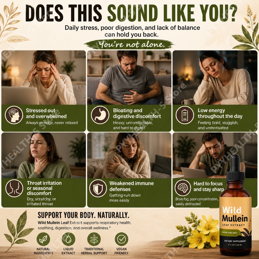 Wild Mullein Leaf Drops with G - Herbal Wellness recension och pris