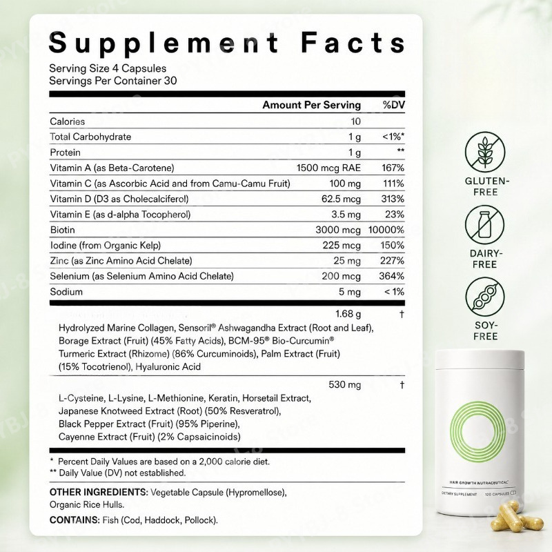 120 Count Women Hair Wellness  - Herbal Wellness recension och pris